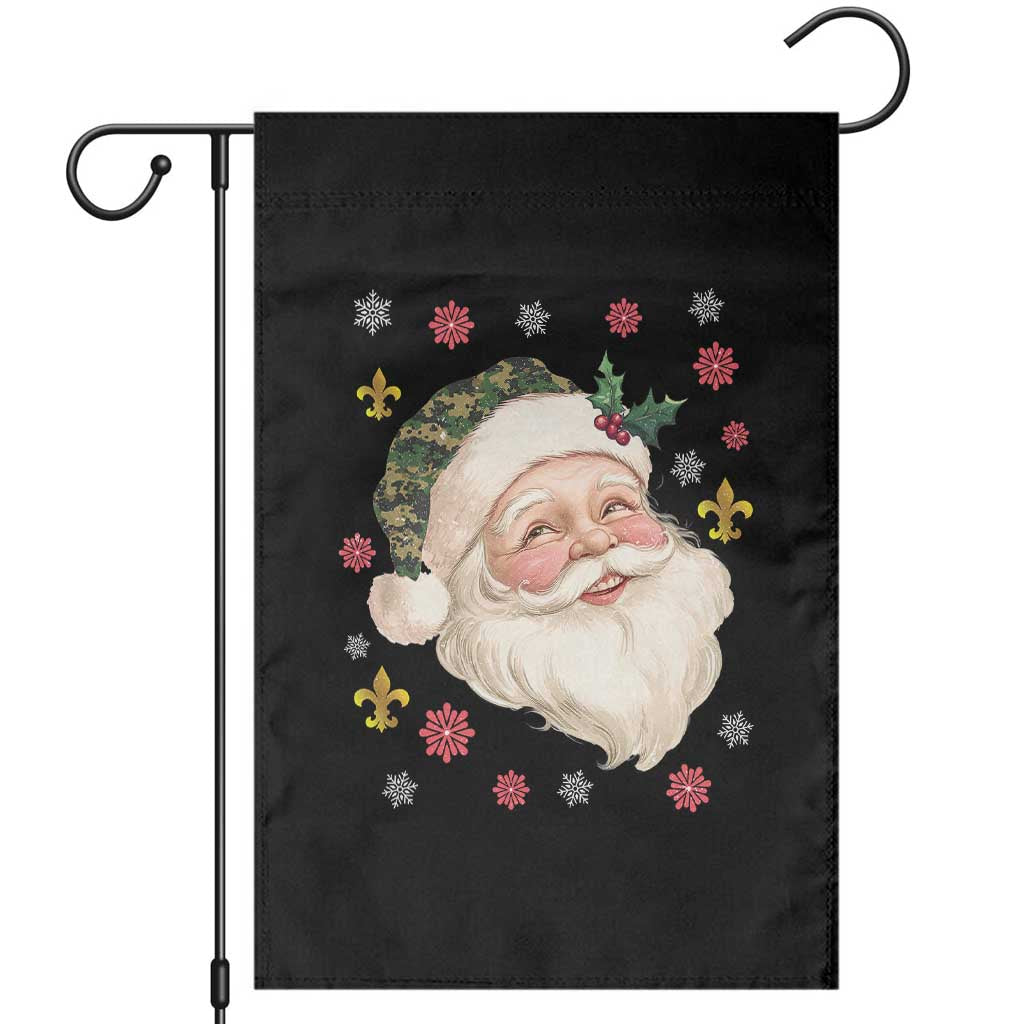 Funny Christmas Cajun Louisiana Santa Papa Noel Garden Flag - Wonder Print Shop