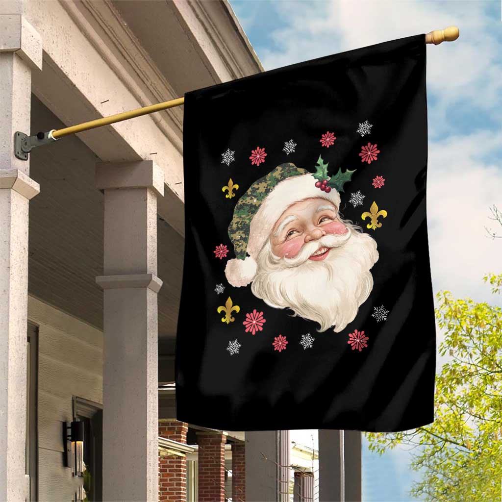 Funny Christmas Cajun Louisiana Santa Papa Noel Garden Flag - Wonder Print Shop