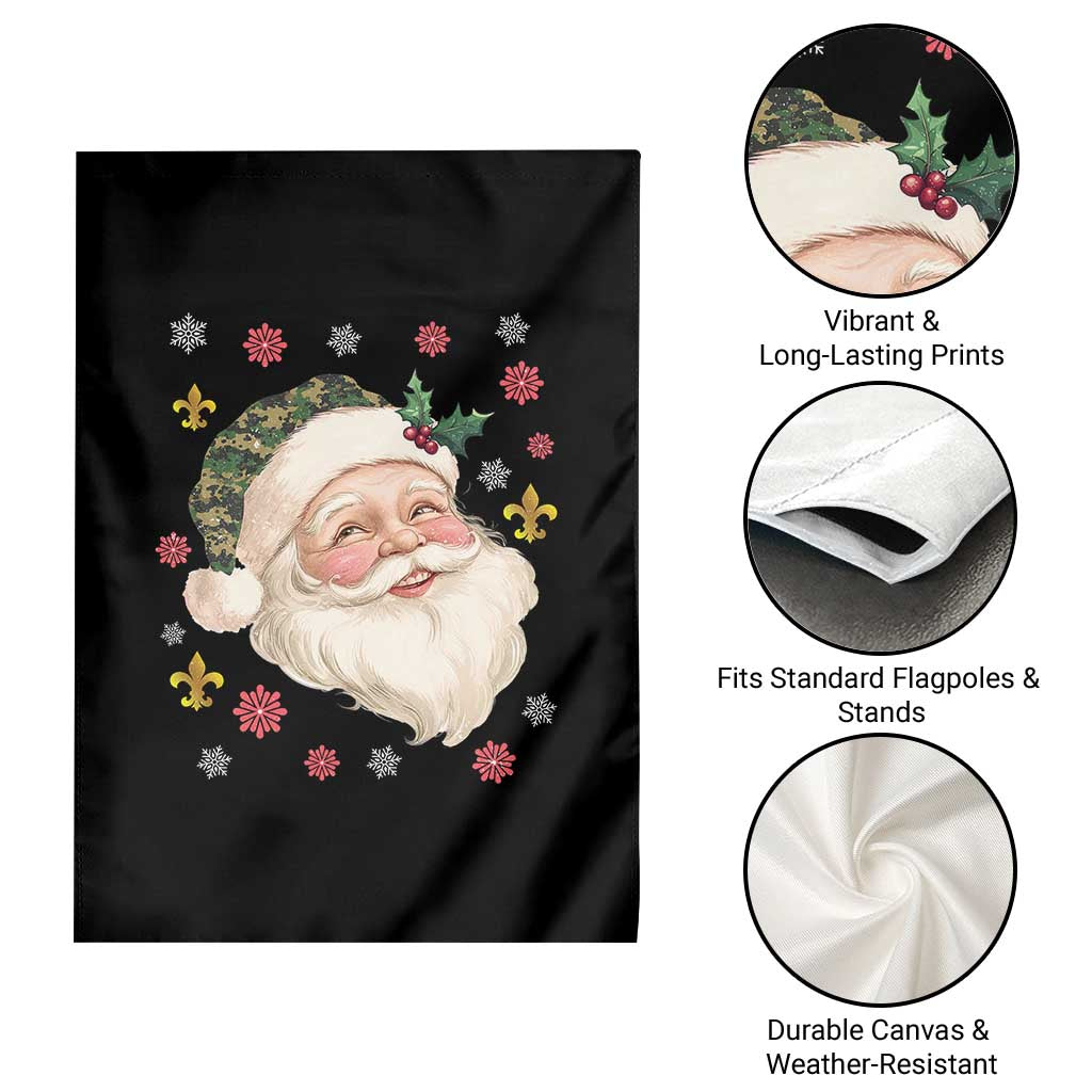 Funny Christmas Cajun Louisiana Santa Papa Noel Garden Flag - Wonder Print Shop
