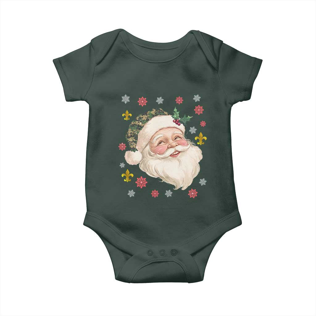 Funny Christmas Cajun Louisiana Santa Papa Noel Baby Onesie