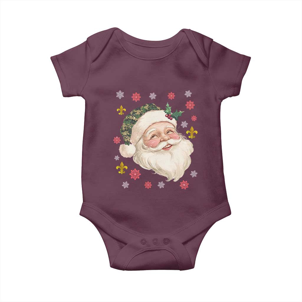 Funny Christmas Cajun Louisiana Santa Papa Noel Baby Onesie