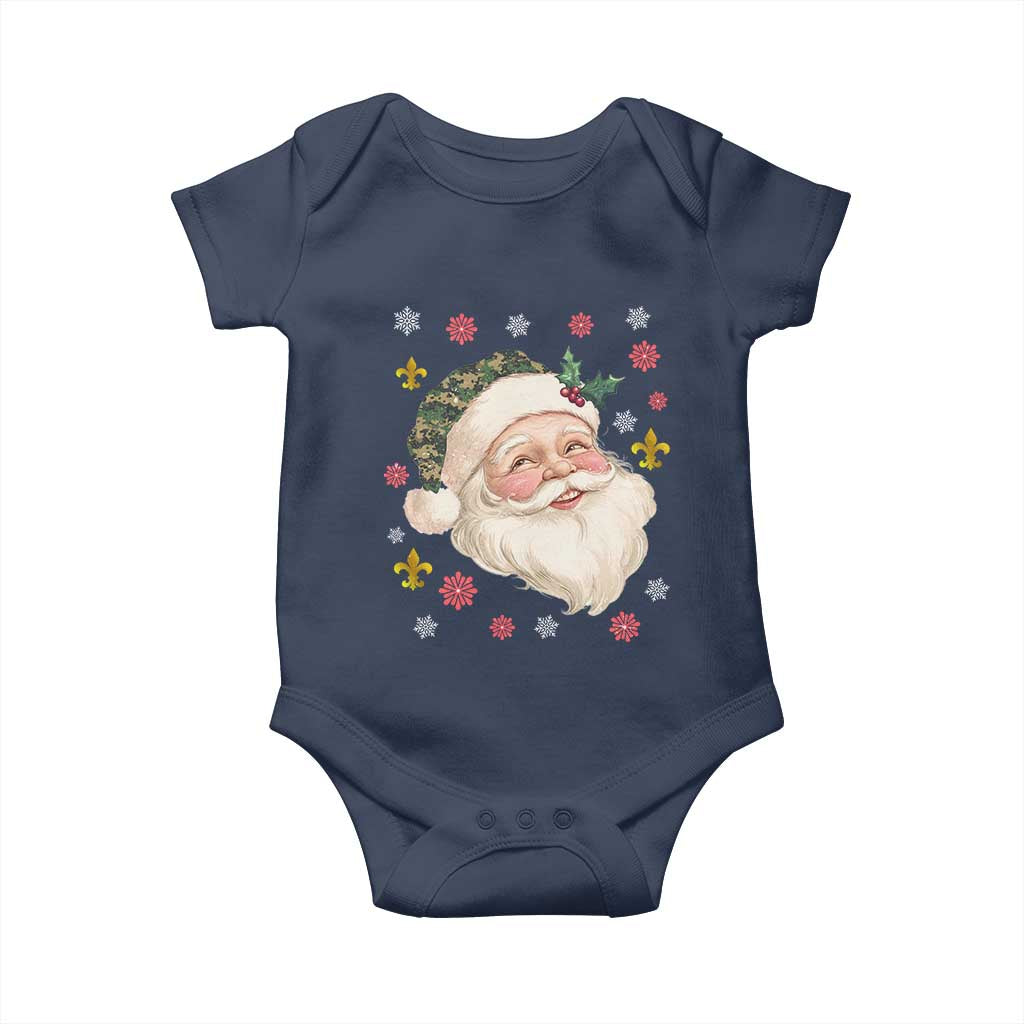 Funny Christmas Cajun Louisiana Santa Papa Noel Baby Onesie