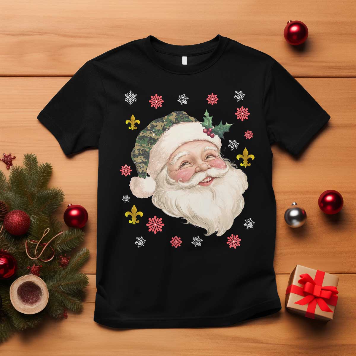 Funny Christmas Cajun Louisiana Santa Papa Noel T Shirt - Wonder Print Shop