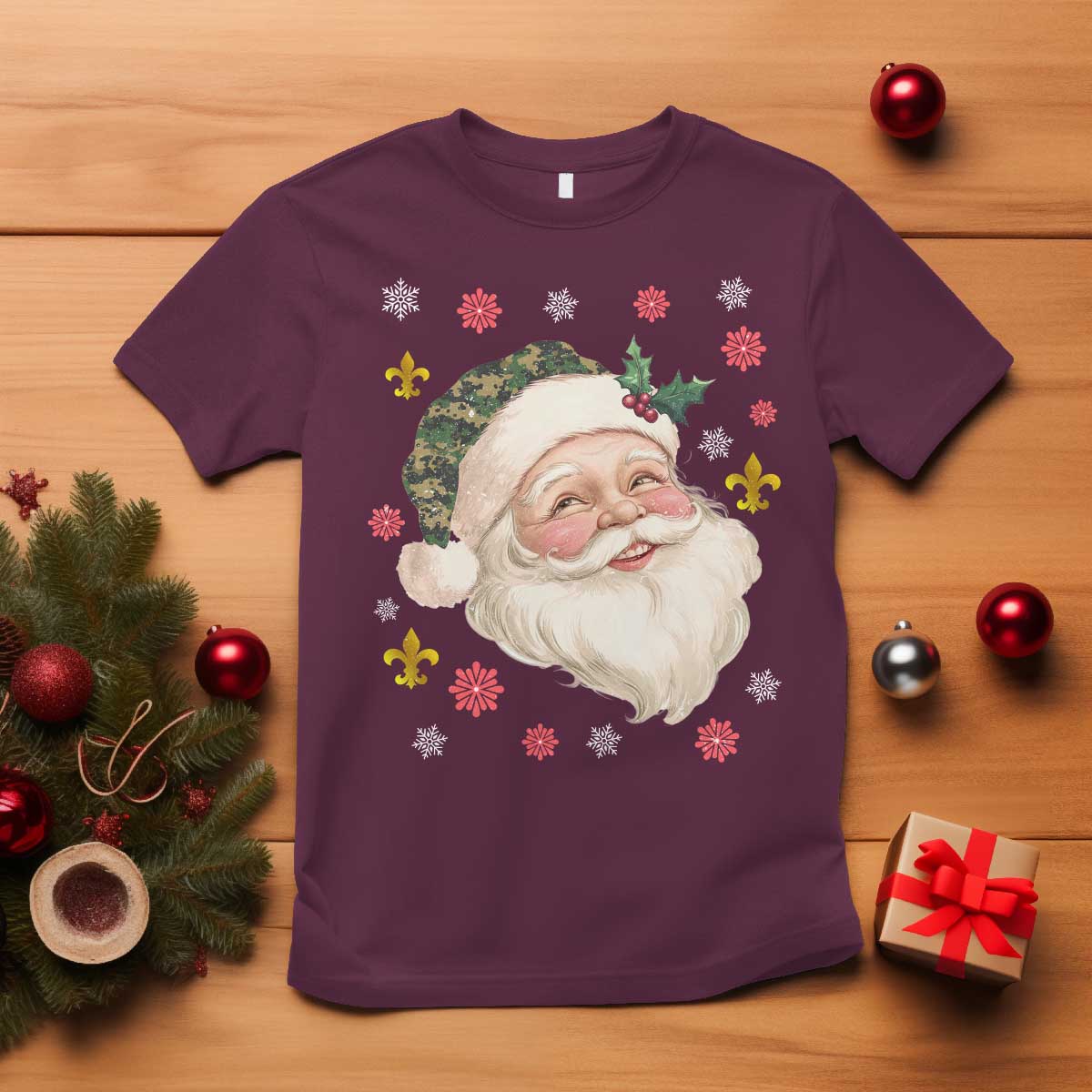 Funny Christmas Cajun Louisiana Santa Papa Noel T Shirt - Wonder Print Shop