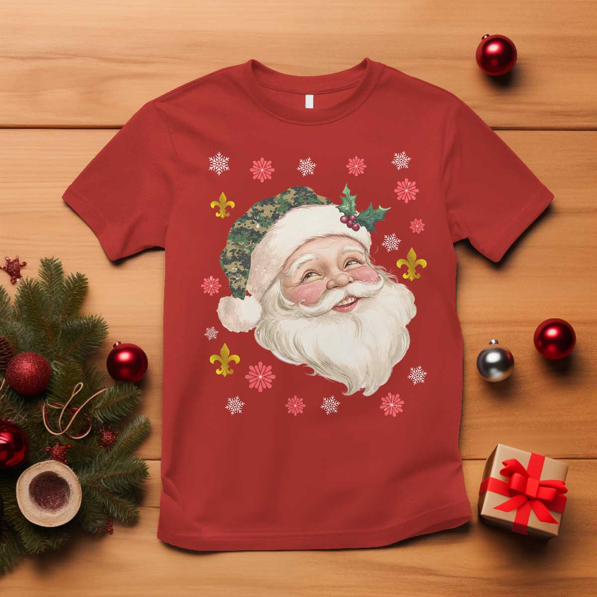 Funny Christmas Cajun Louisiana Santa Papa Noel T Shirt - Wonder Print Shop