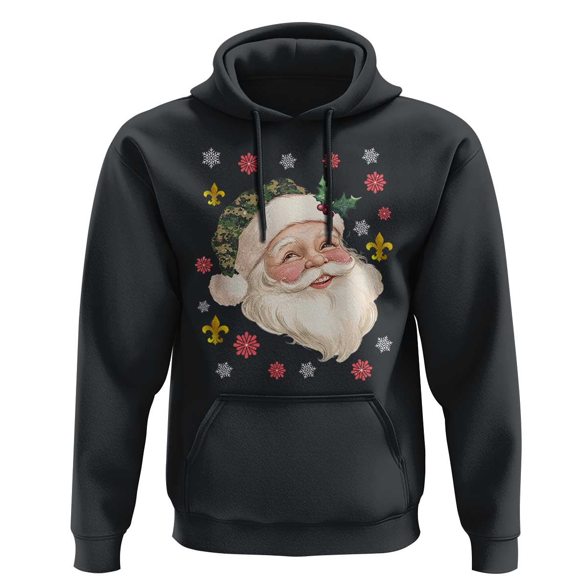 Funny Christmas Cajun Louisiana Santa Papa Noel Hoodie