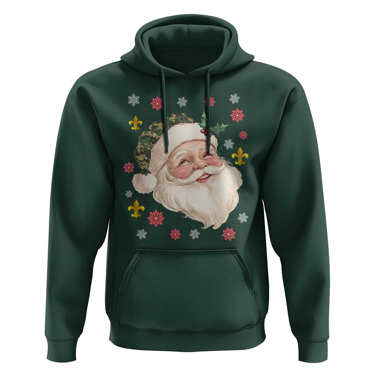 Funny Christmas Cajun Louisiana Santa Papa Noel Hoodie