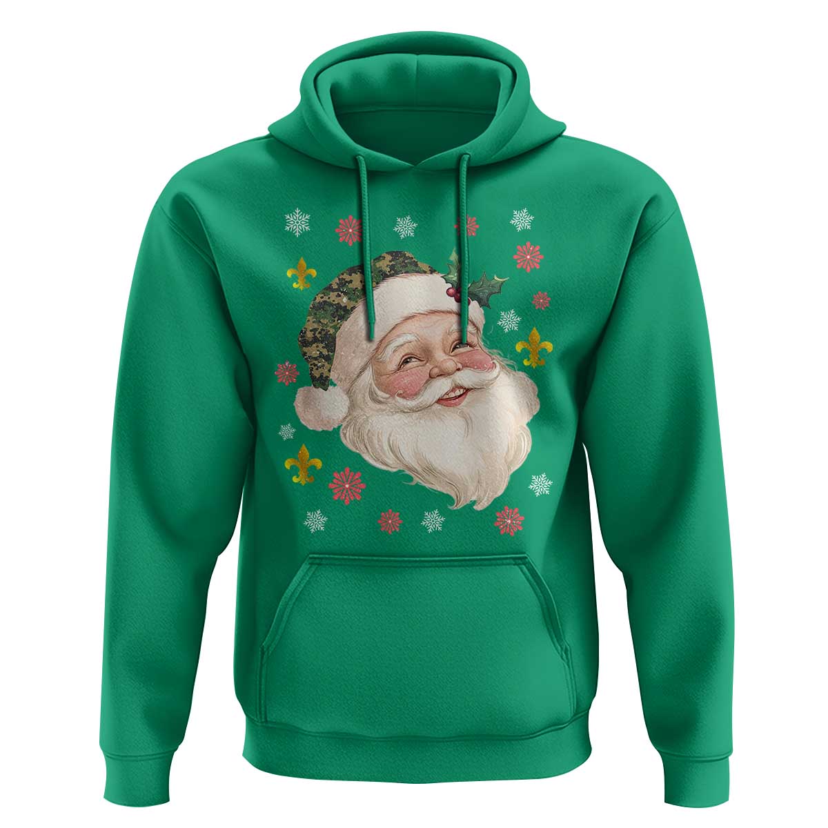Funny Christmas Cajun Louisiana Santa Papa Noel Hoodie