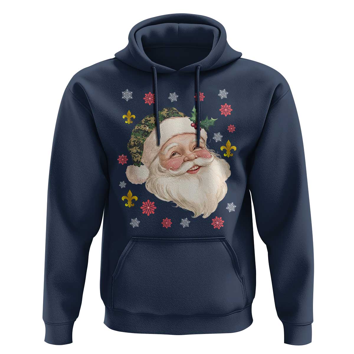 Funny Christmas Cajun Louisiana Santa Papa Noel Hoodie