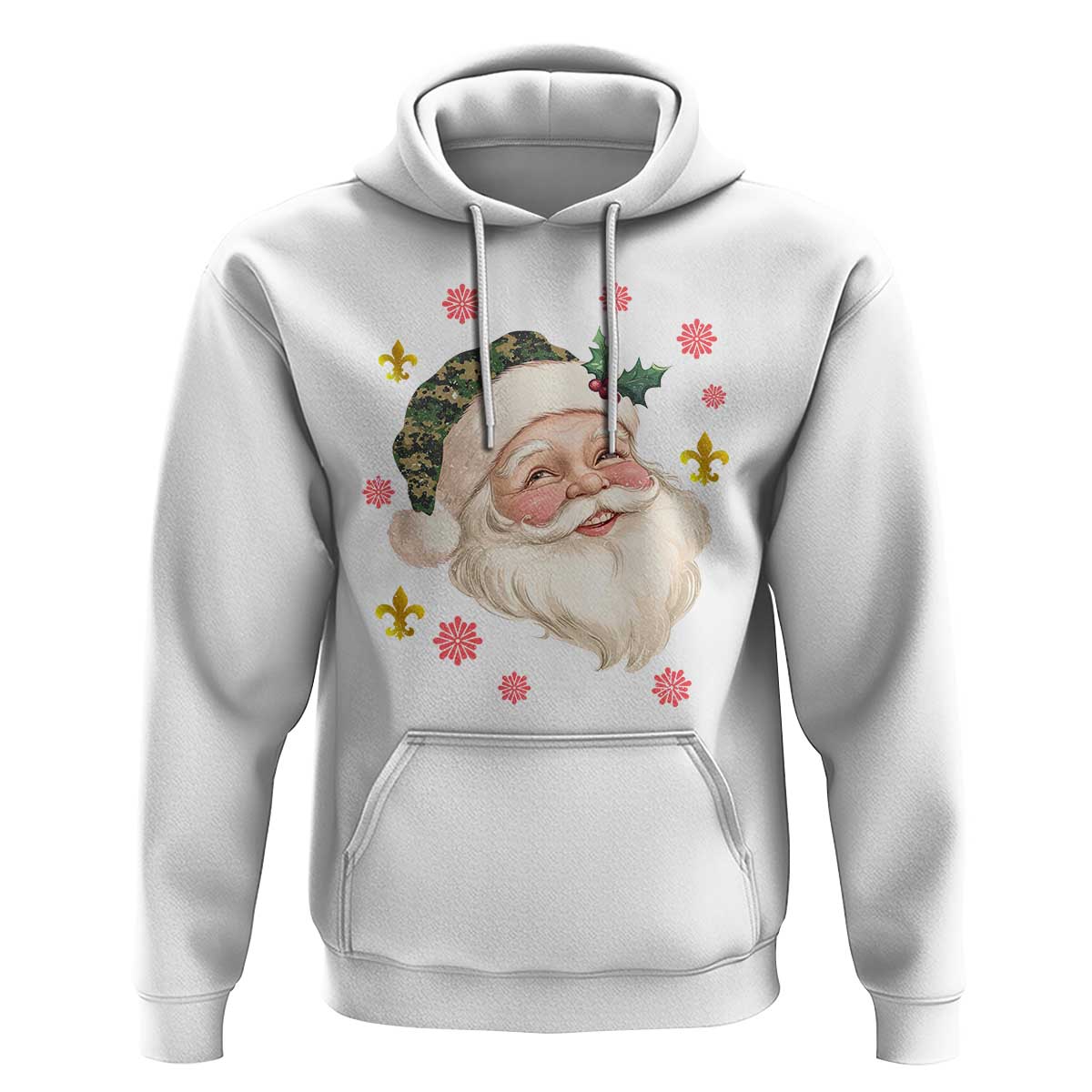 Funny Christmas Cajun Louisiana Santa Papa Noel Hoodie