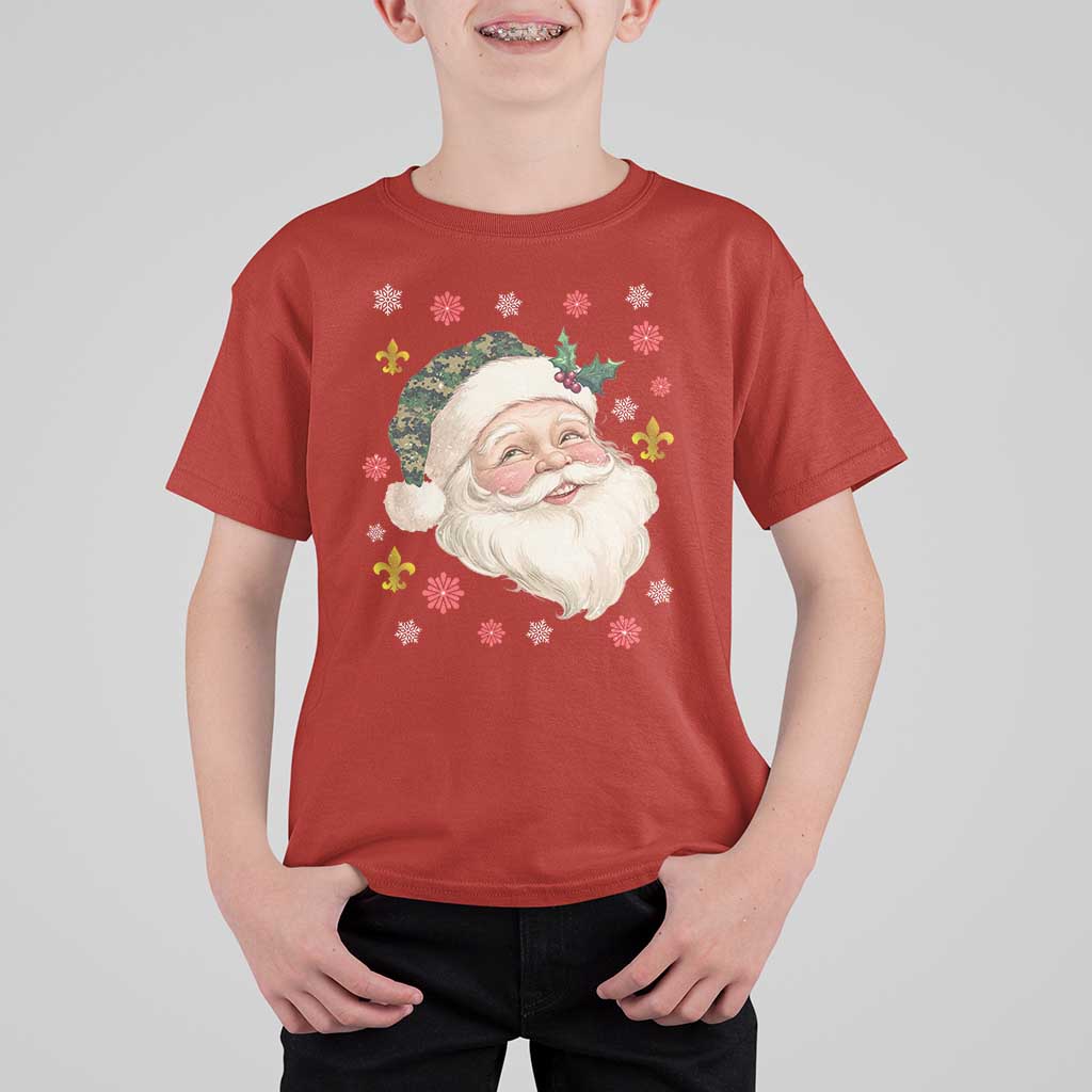 Funny Christmas Cajun Louisiana Santa Papa Noel T Shirt For Kid - Wonder Print Shop