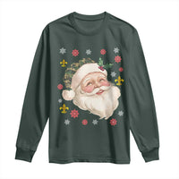 Funny Christmas Cajun Louisiana Santa Papa Noel Long Sleeve Shirt