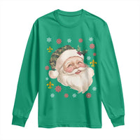 Funny Christmas Cajun Louisiana Santa Papa Noel Long Sleeve Shirt