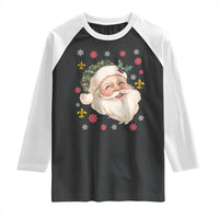 Funny Christmas Cajun Louisiana Santa Papa Noel Raglan Shirt - Wonder Print Shop