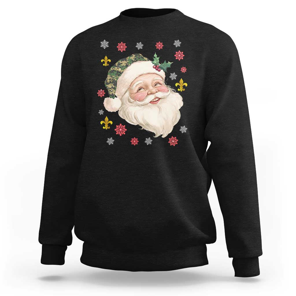 Funny Christmas Cajun Louisiana Santa Papa Noel Sweatshirt - Wonder Print Shop