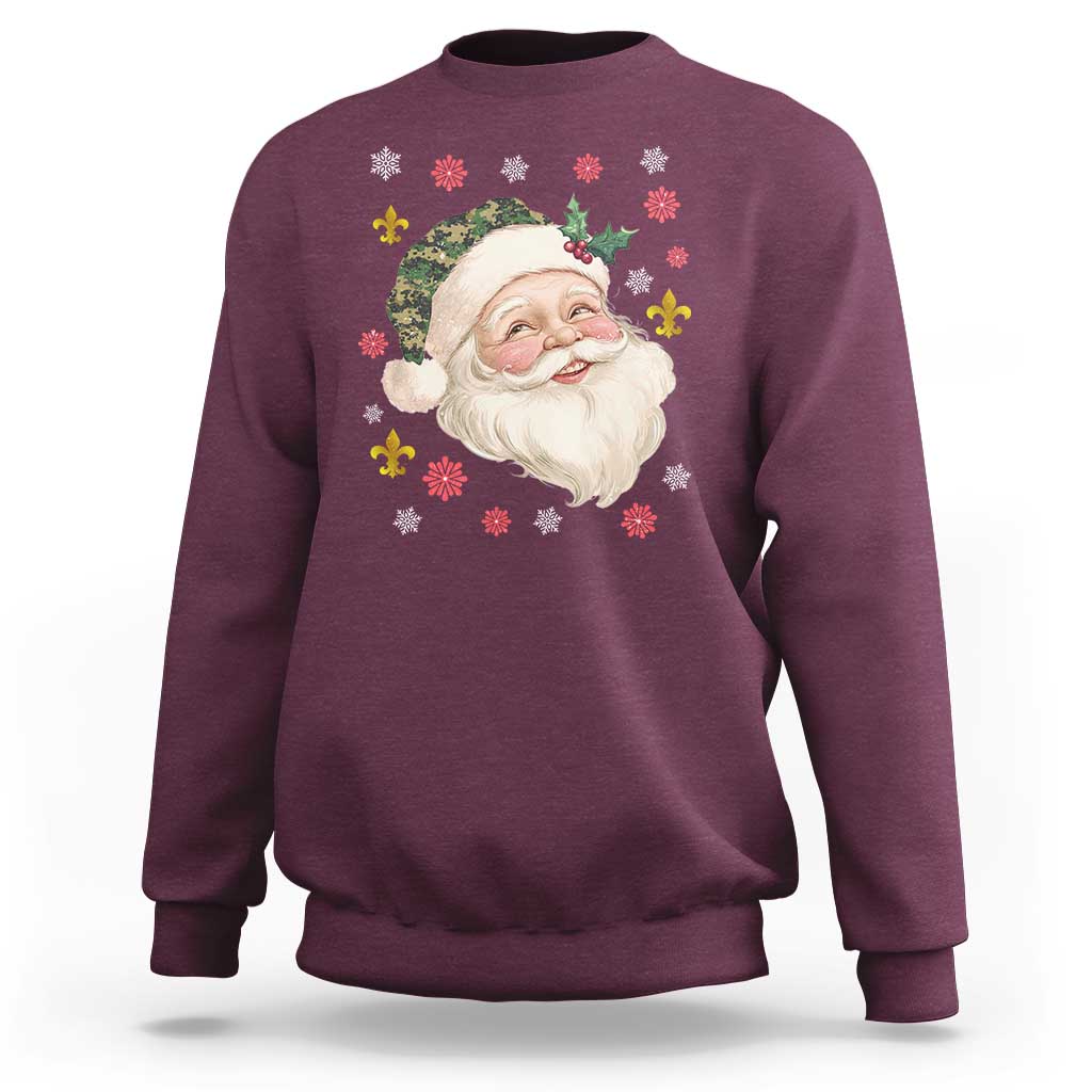 Funny Christmas Cajun Louisiana Santa Papa Noel Sweatshirt - Wonder Print Shop
