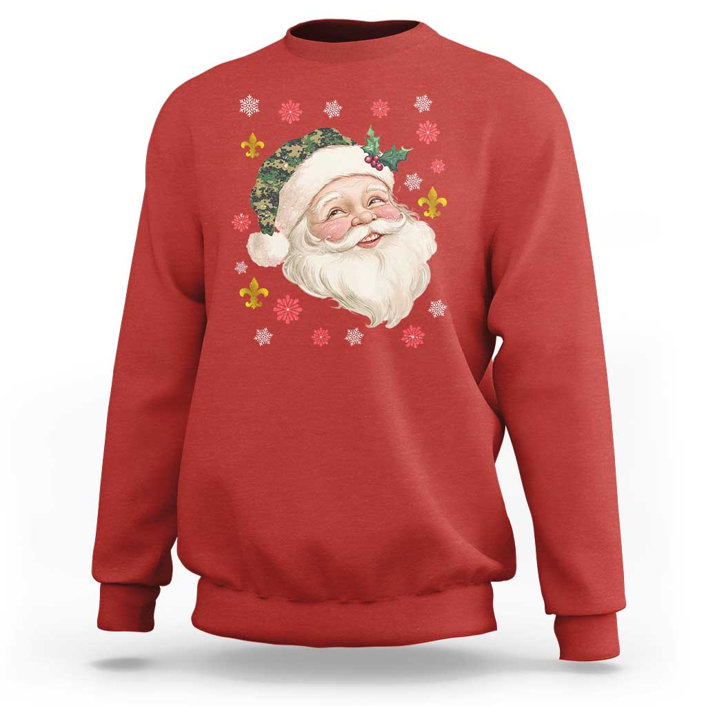 Funny Christmas Cajun Louisiana Santa Papa Noel Sweatshirt - Wonder Print Shop