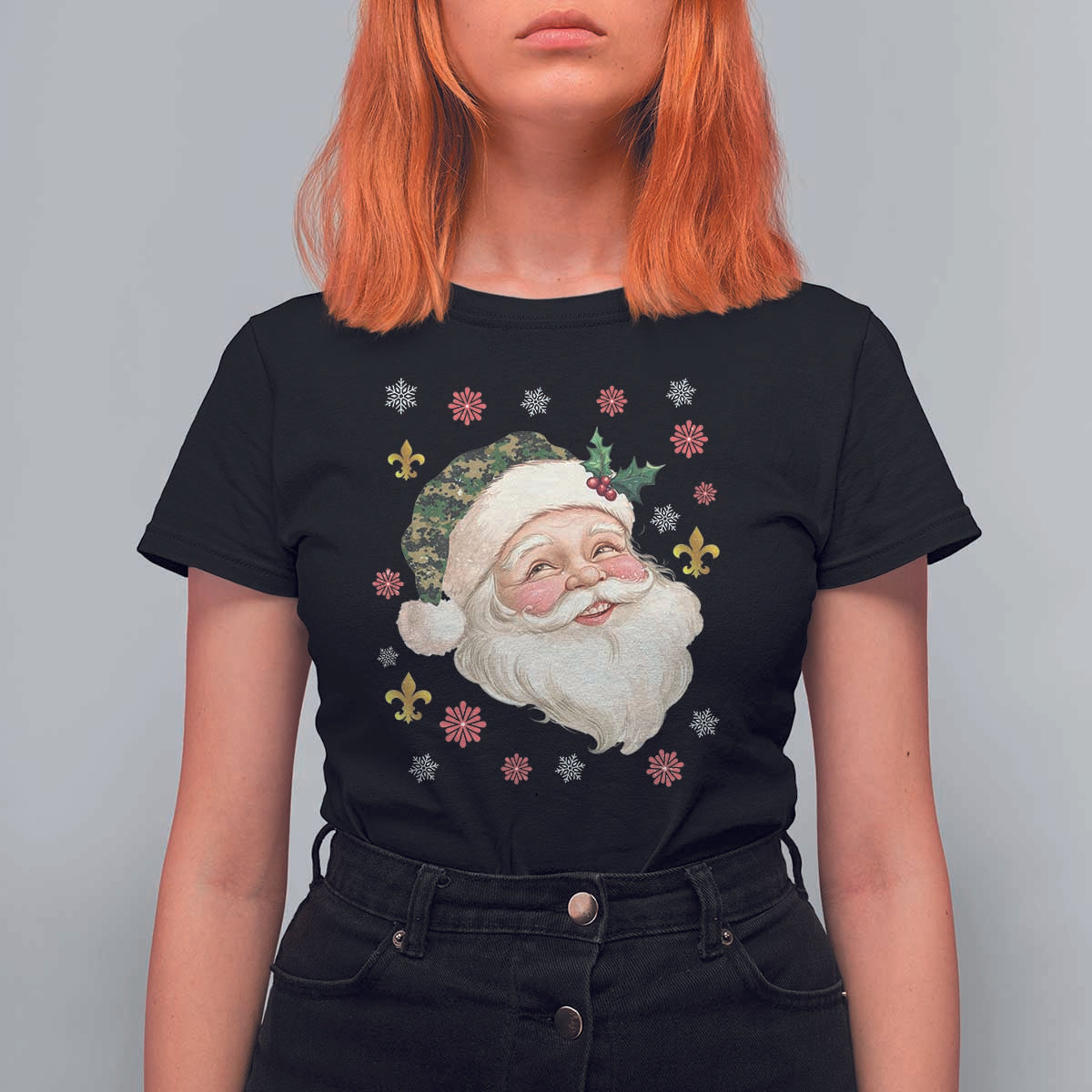 Funny Christmas Cajun Louisiana Santa Papa Noel T Shirt For Women - Wonder Print Shop