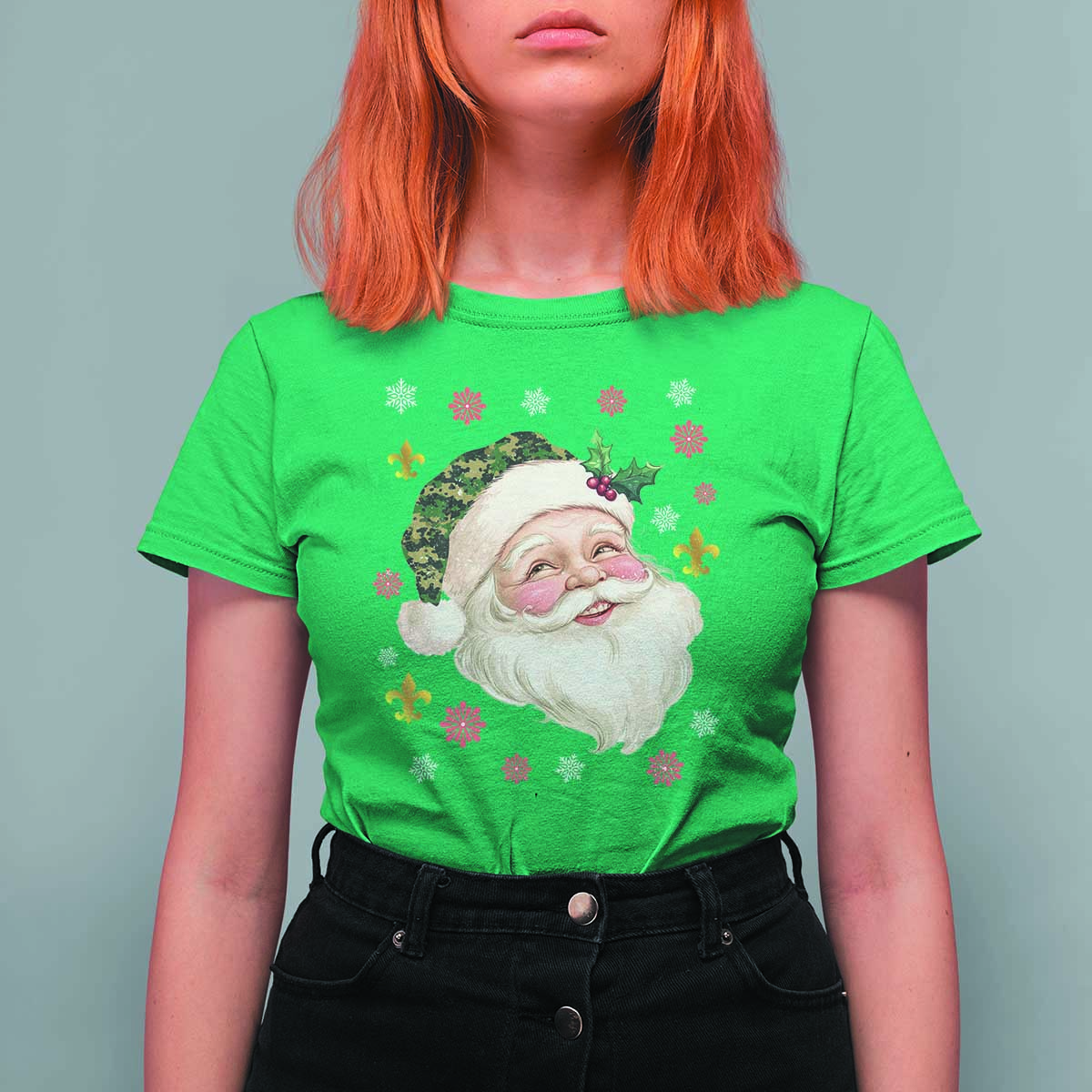 Funny Christmas Cajun Louisiana Santa Papa Noel T Shirt For Women - Wonder Print Shop