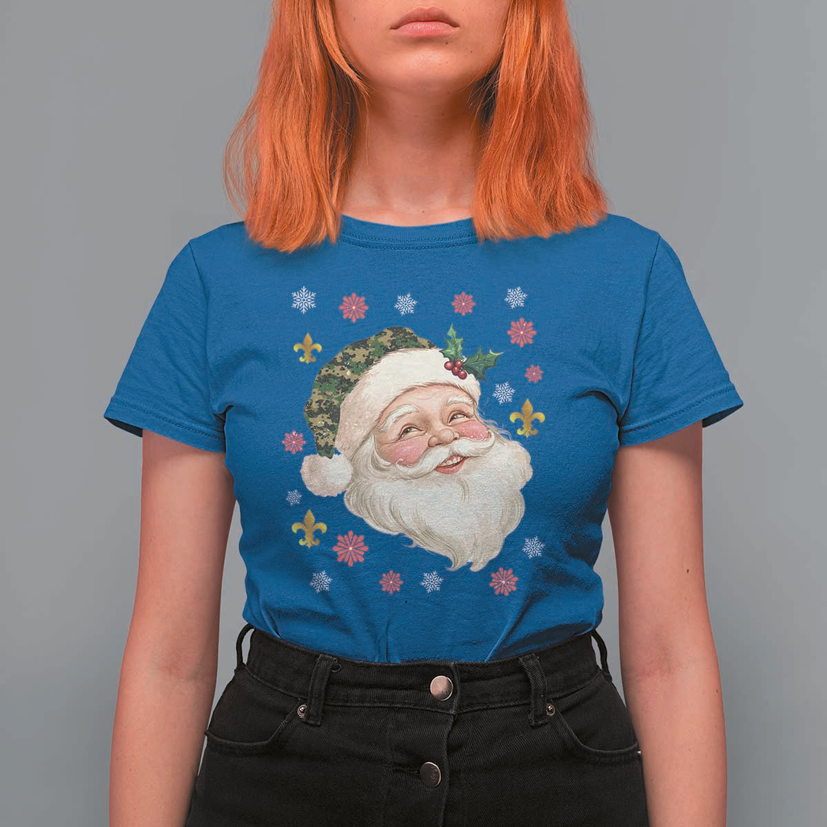 Funny Christmas Cajun Louisiana Santa Papa Noel T Shirt For Women - Wonder Print Shop