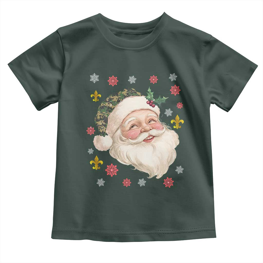 Funny Christmas Cajun Louisiana Santa Papa Noel Toddler T Shirt