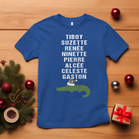 Funny Cajun Louisiana Christmas T Shirt Eight Crocodiles New Orleans Santa - Wonder Print Shop