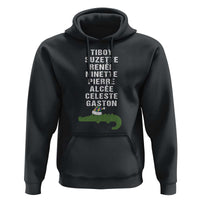 Funny Cajun Louisiana Christmas Hoodie Eight Crocodiles New Orleans Santa