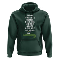 Funny Cajun Louisiana Christmas Hoodie Eight Crocodiles New Orleans Santa