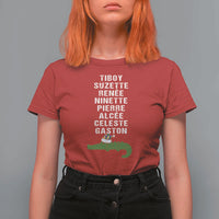 Funny Cajun Louisiana Christmas T Shirt For Women Eight Crocodiles New Orleans Santa - Wonder Print Shop