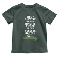 Funny Cajun Louisiana Christmas Toddler T Shirt Eight Crocodiles New Orleans Santa