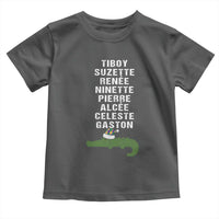 Funny Cajun Louisiana Christmas Toddler T Shirt Eight Crocodiles New Orleans Santa