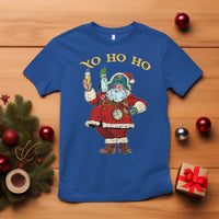 Funny Christmas Pirate Santa T Shirt Yo Ho Ho Holiday Xmas Pirate - Wonder Print Shop