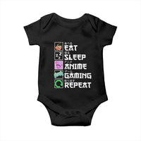 Eat Sleep Anime Gaming Repeat Baby Onesie Kawaii Otaku Anime Manga