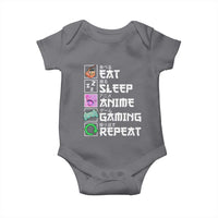 Eat Sleep Anime Gaming Repeat Baby Onesie Kawaii Otaku Anime Manga