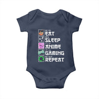 Eat Sleep Anime Gaming Repeat Baby Onesie Kawaii Otaku Anime Manga