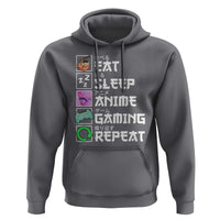 Eat Sleep Anime Gaming Repeat Hoodie Kawaii Otaku Anime Manga
