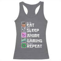 Eat Sleep Anime Gaming Repeat Racerback Tank Top Kawaii Otaku Anime Manga