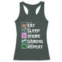 Eat Sleep Anime Gaming Repeat Racerback Tank Top Kawaii Otaku Anime Manga