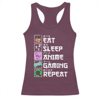 Eat Sleep Anime Gaming Repeat Racerback Tank Top Kawaii Otaku Anime Manga