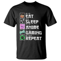 Eat Sleep Anime Gaming Repeat T Shirt Kawaii Otaku Anime Manga