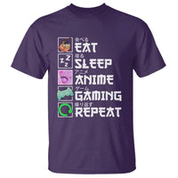Eat Sleep Anime Gaming Repeat T Shirt Kawaii Otaku Anime Manga