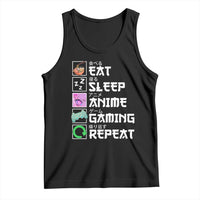 Eat Sleep Anime Gaming Repeat Tank Top Kawaii Otaku Anime Manga