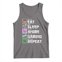 Eat Sleep Anime Gaming Repeat Tank Top Kawaii Otaku Anime Manga