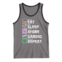 Eat Sleep Anime Gaming Repeat Tank Top Kawaii Otaku Anime Manga