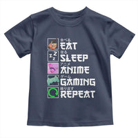Eat Sleep Anime Gaming Repeat Toddler T Shirt Kawaii Otaku Anime Manga