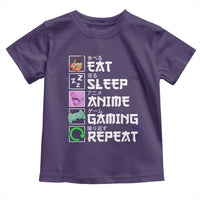 Eat Sleep Anime Gaming Repeat Toddler T Shirt Kawaii Otaku Anime Manga
