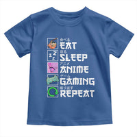 Eat Sleep Anime Gaming Repeat Toddler T Shirt Kawaii Otaku Anime Manga
