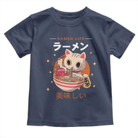 Funny Japanese Kawaii Cat Neko Ramen Toddler T Shirt