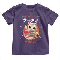 Funny Japanese Kawaii Cat Neko Ramen Toddler T Shirt