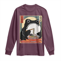 Funny Frog Ramen Japanese Kawaii Anime Long Sleeve Shirt